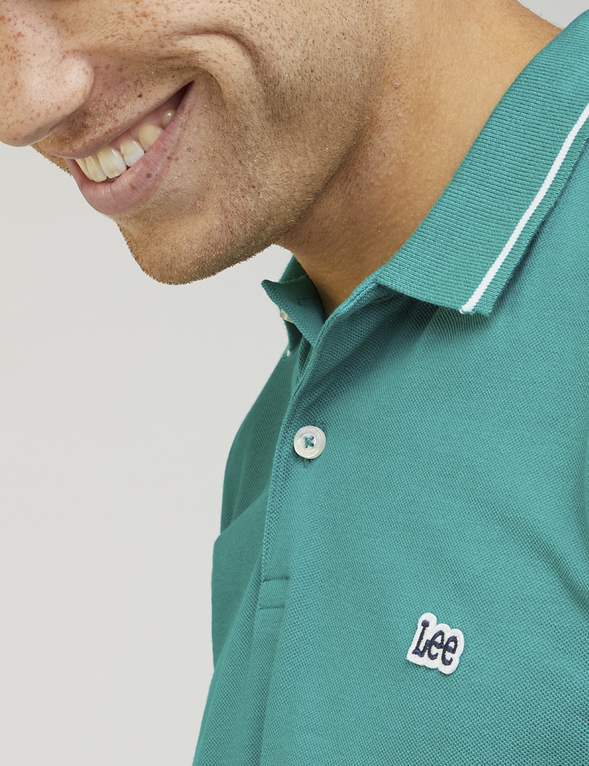 Lee ανδρικό πράσινο Polo μπλουζάκι Pique L61ARLA12 φωτογραφία